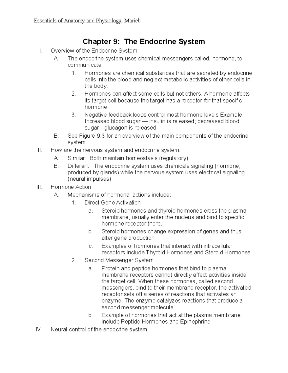 BIO+108HYB+Chapter+9+Outline copy - Essentials of Anatomy and ...