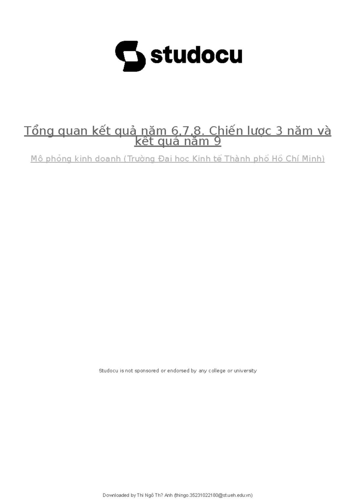 Tongquanketquanam678chienluoc3namvaketquanam9 Tổng quan