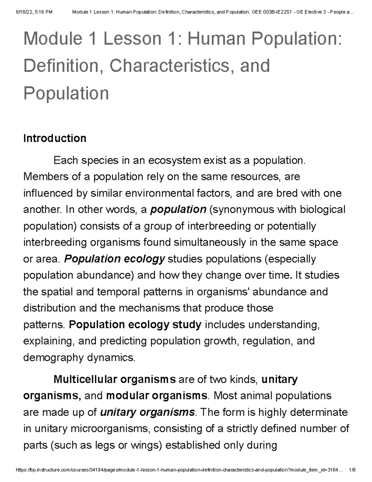 What Are The Different Characteristics Of Population Composition