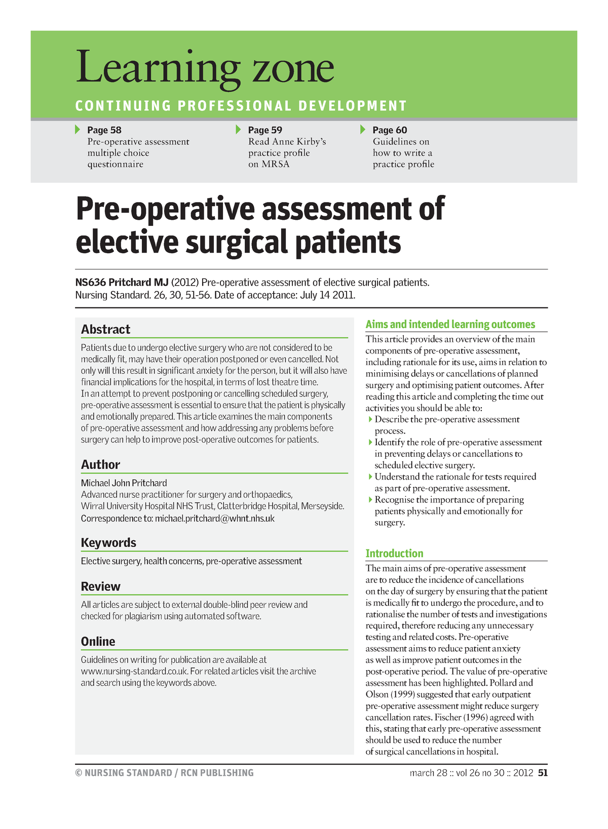 4. Pre-operative Assessment - Cirugia - UAG - Studocu