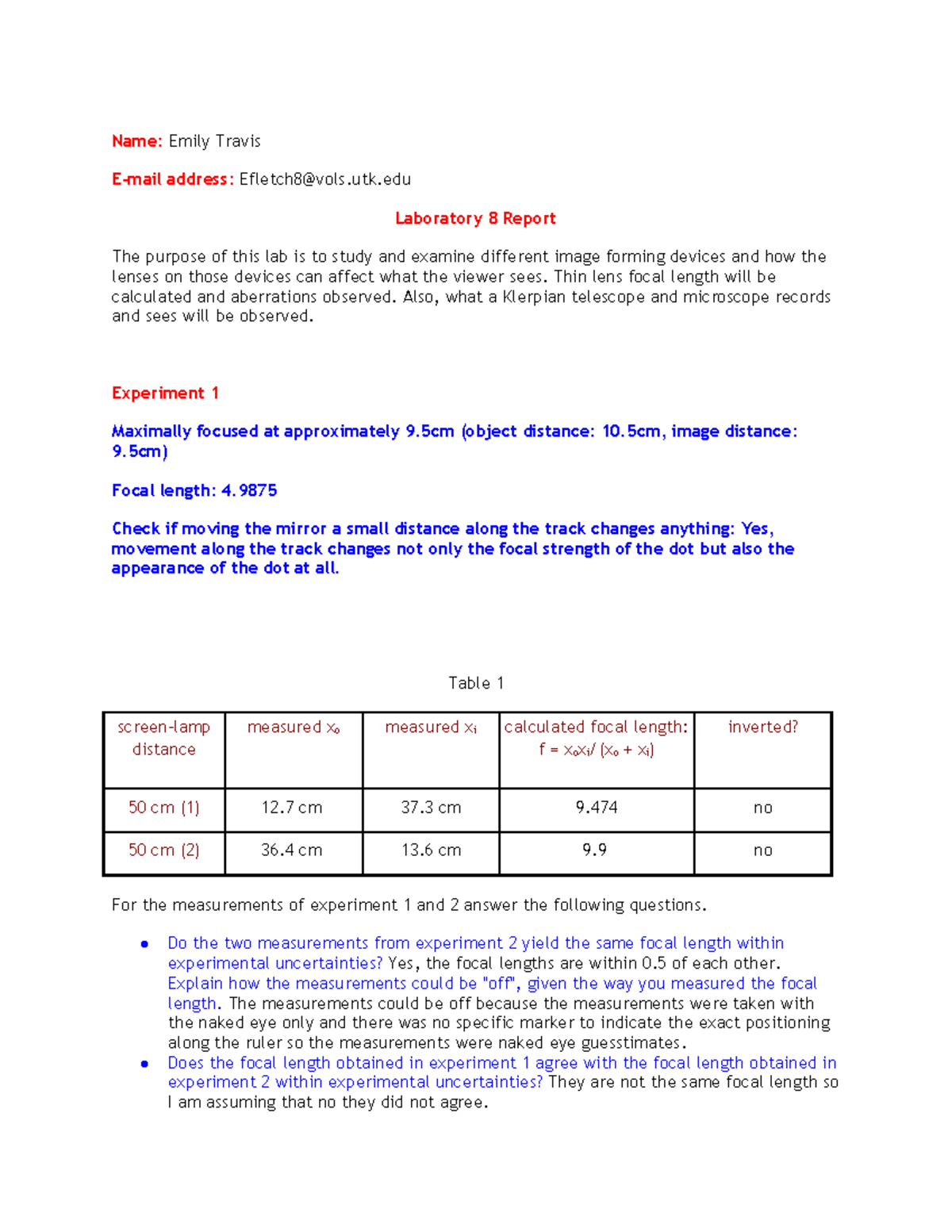 Emily Travis Lab8 - lab report 8 - Name: Emily Travis E-mail address ...