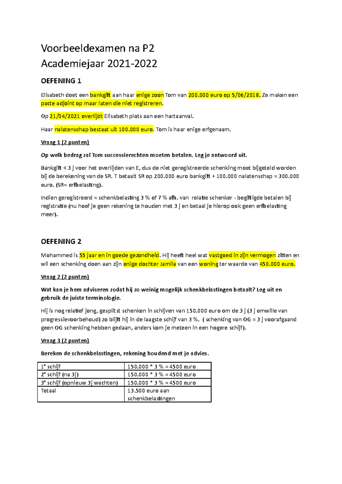 Voorbeeldexamen Na P2 - Met Oplossingen - Voorbeeldexamen Na P ...