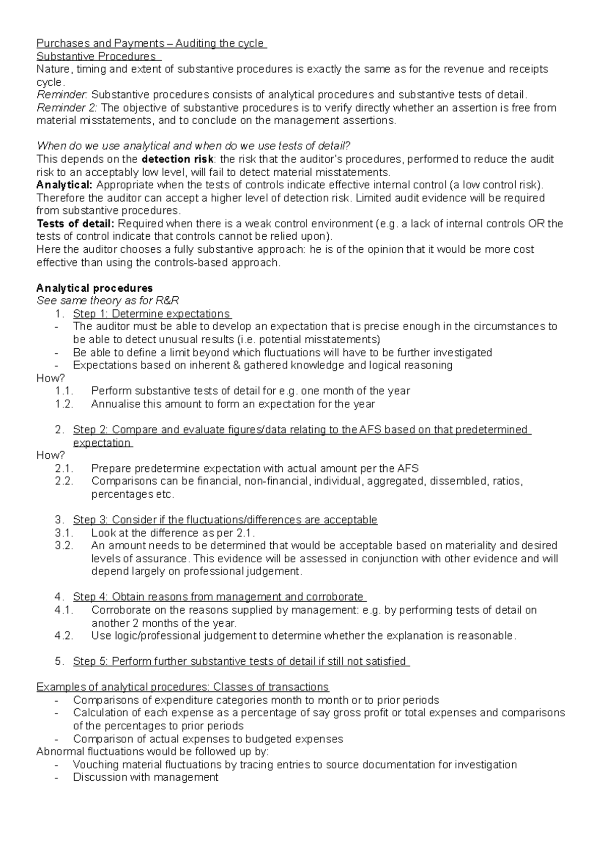 ROV301.15 (Complete) - Summary Auditing 3 - Purchases and Payments ...