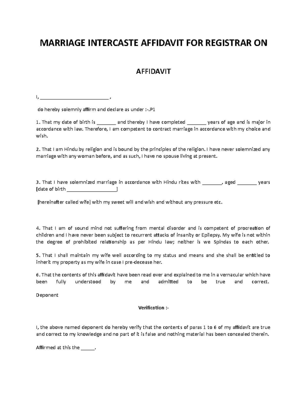 marriage-intercaste-affidavit-for-registrar-on-marriage-intercaste