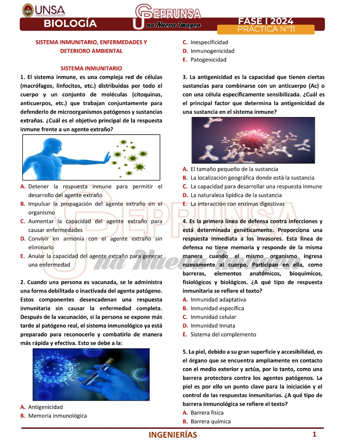 1. P11 (I) Biologia Ceprunsa I FASE 2024 - Filosofía De La Educación ...