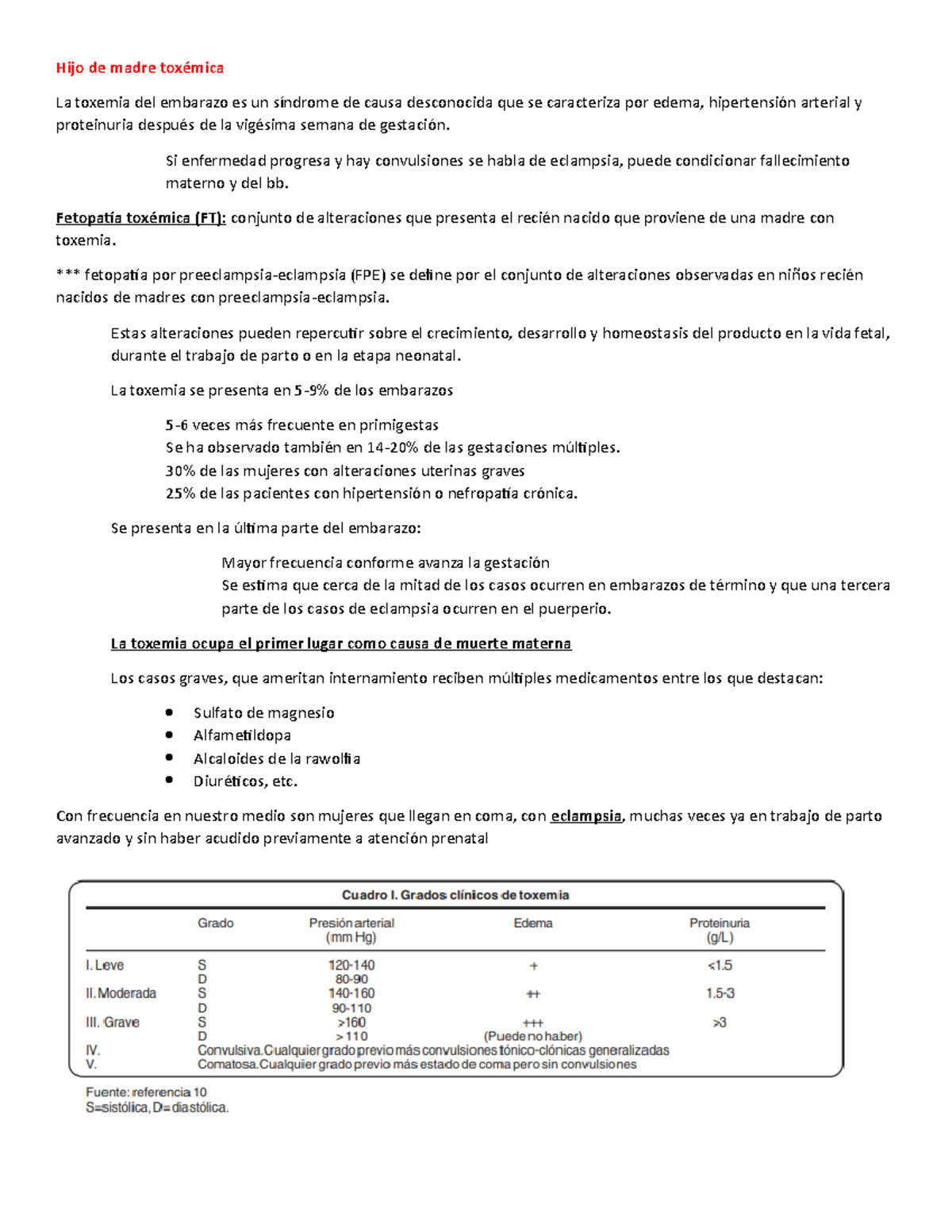 Hijo de madre toxémica - Hijo de madre toxémica La toxemia del embarazo ...