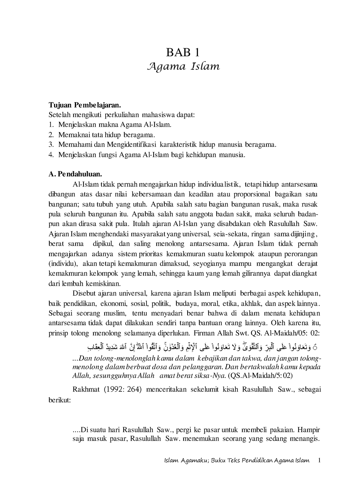 Buku Islam Agamaku 7 Islam Agamaku Buku Teks Pendidikan Agama Islam