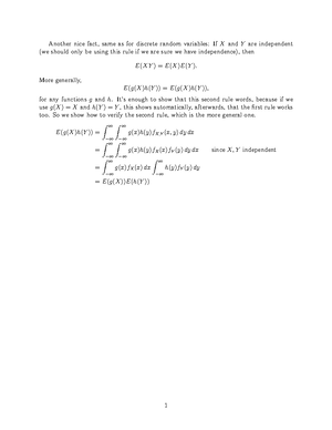 Practice problem Jointly Distributed Continuous Random Variables ...