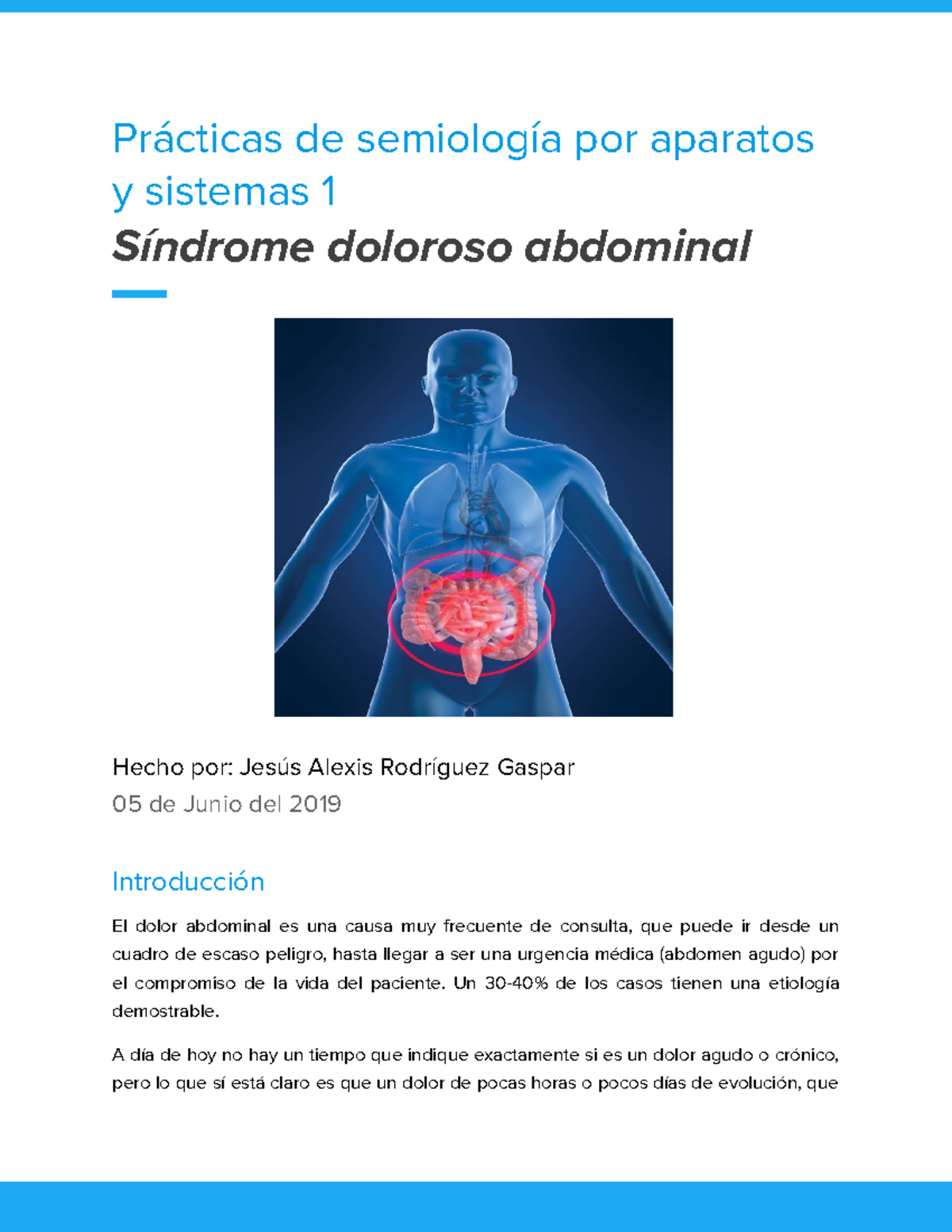 S Ndrome Doloroso Abdominal Semiolog A M Dica Pr Cticas De