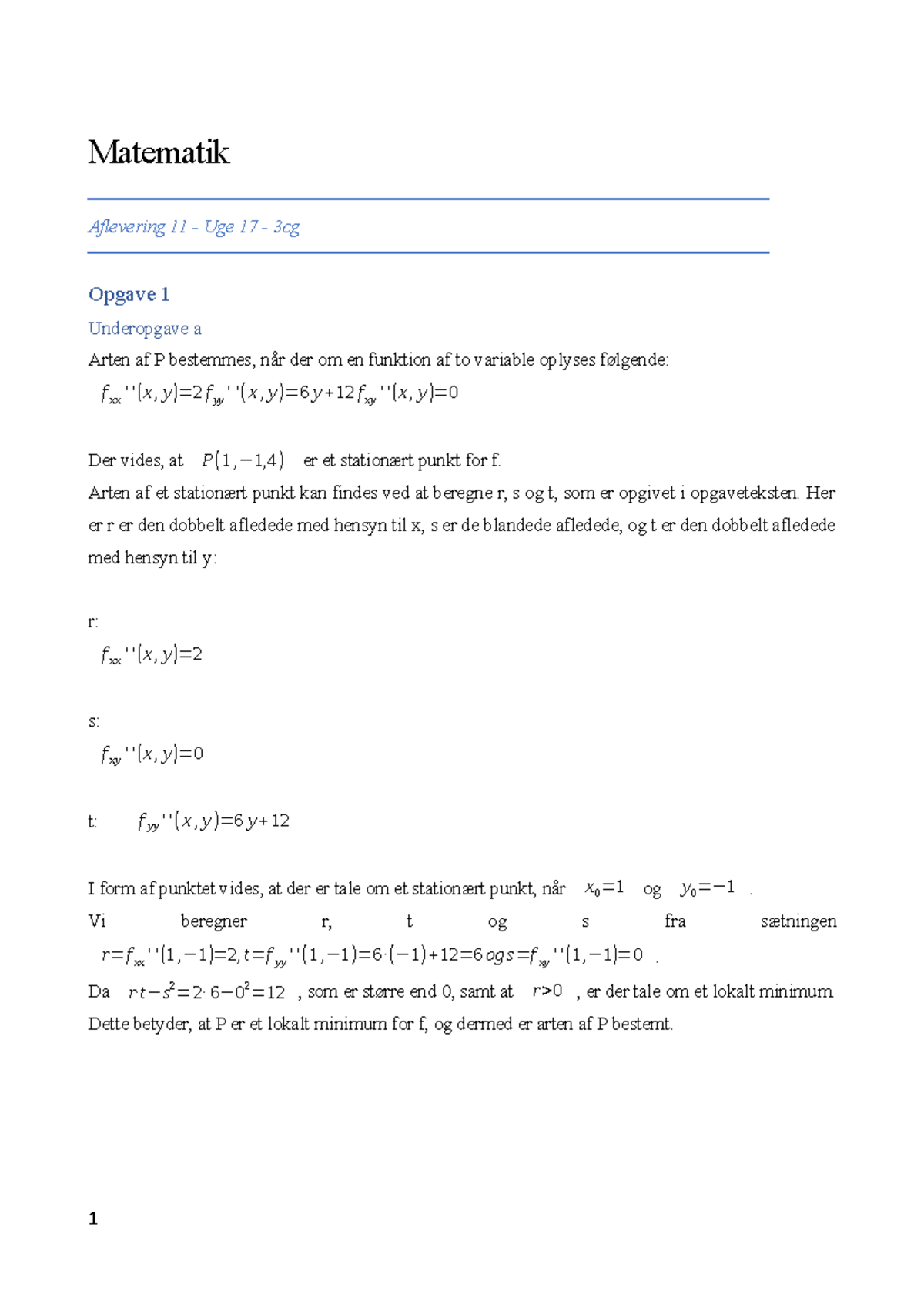 Aflevering 11, Matematik - April 2020 - 3cg - Matematik Aflevering 11 ...