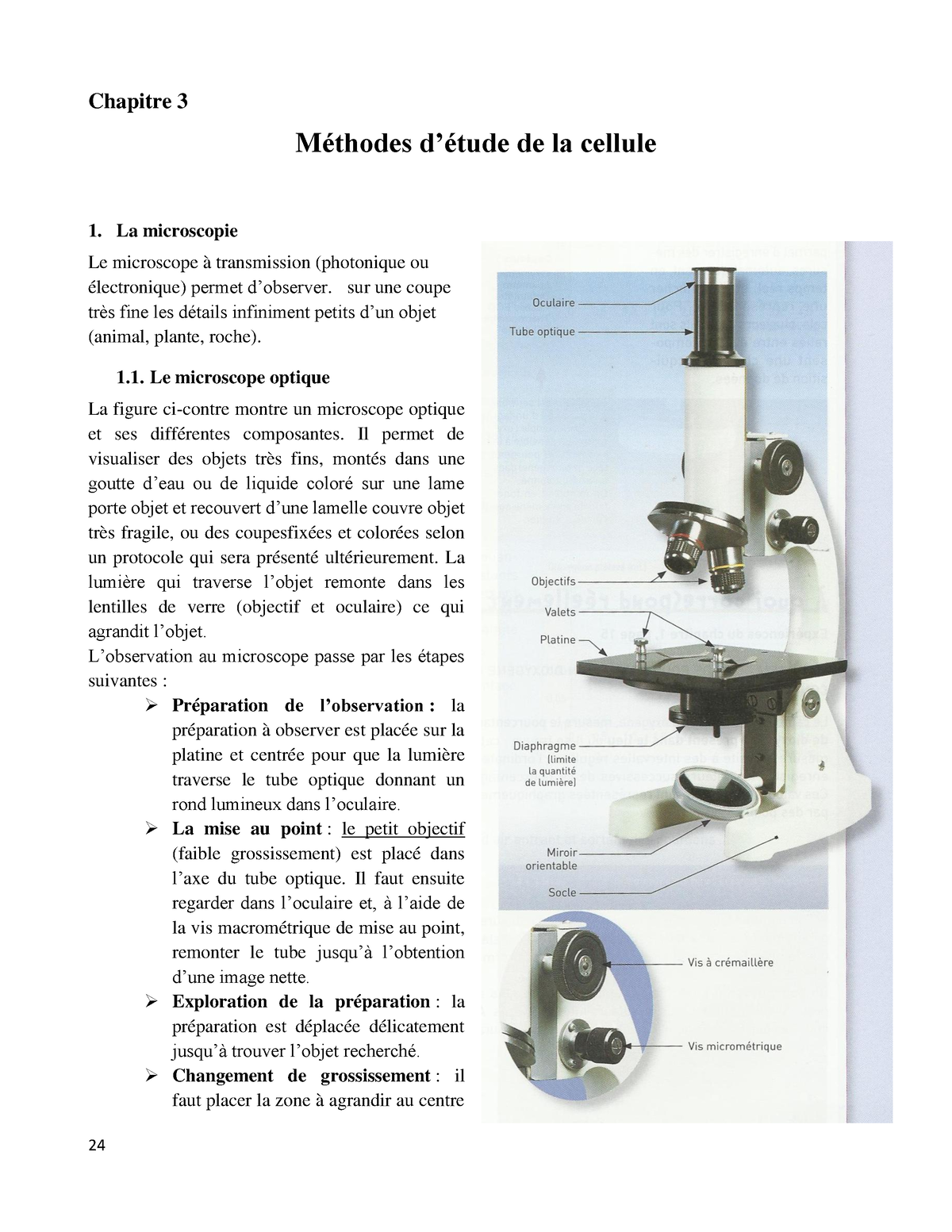 M Triqui Cours De Biologie Cellulaire Chapitre