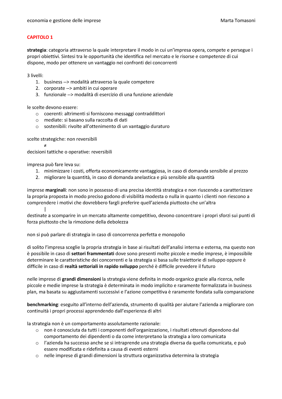 Riassunti egi - Riassunto Economia E Gestione Delle Imprese - CAPITOLO ...