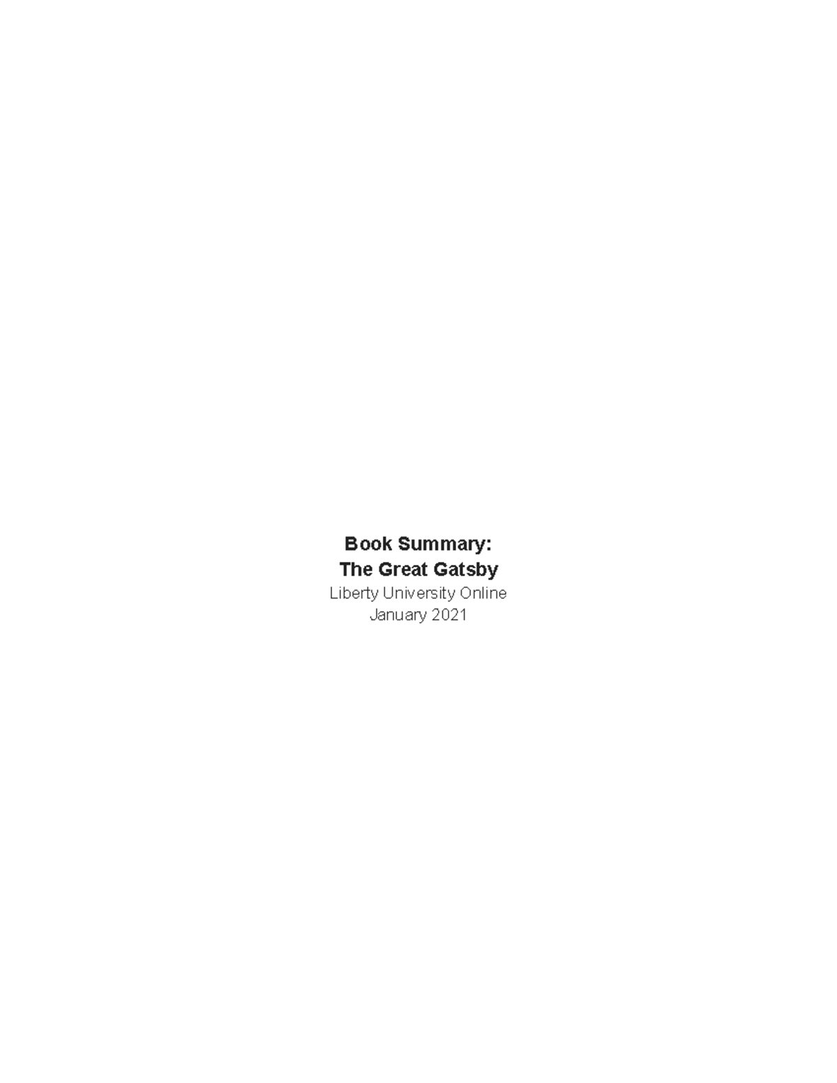 Book Summary - To Kill a Mockingbird - Book Summary: The Great Gatsby ...