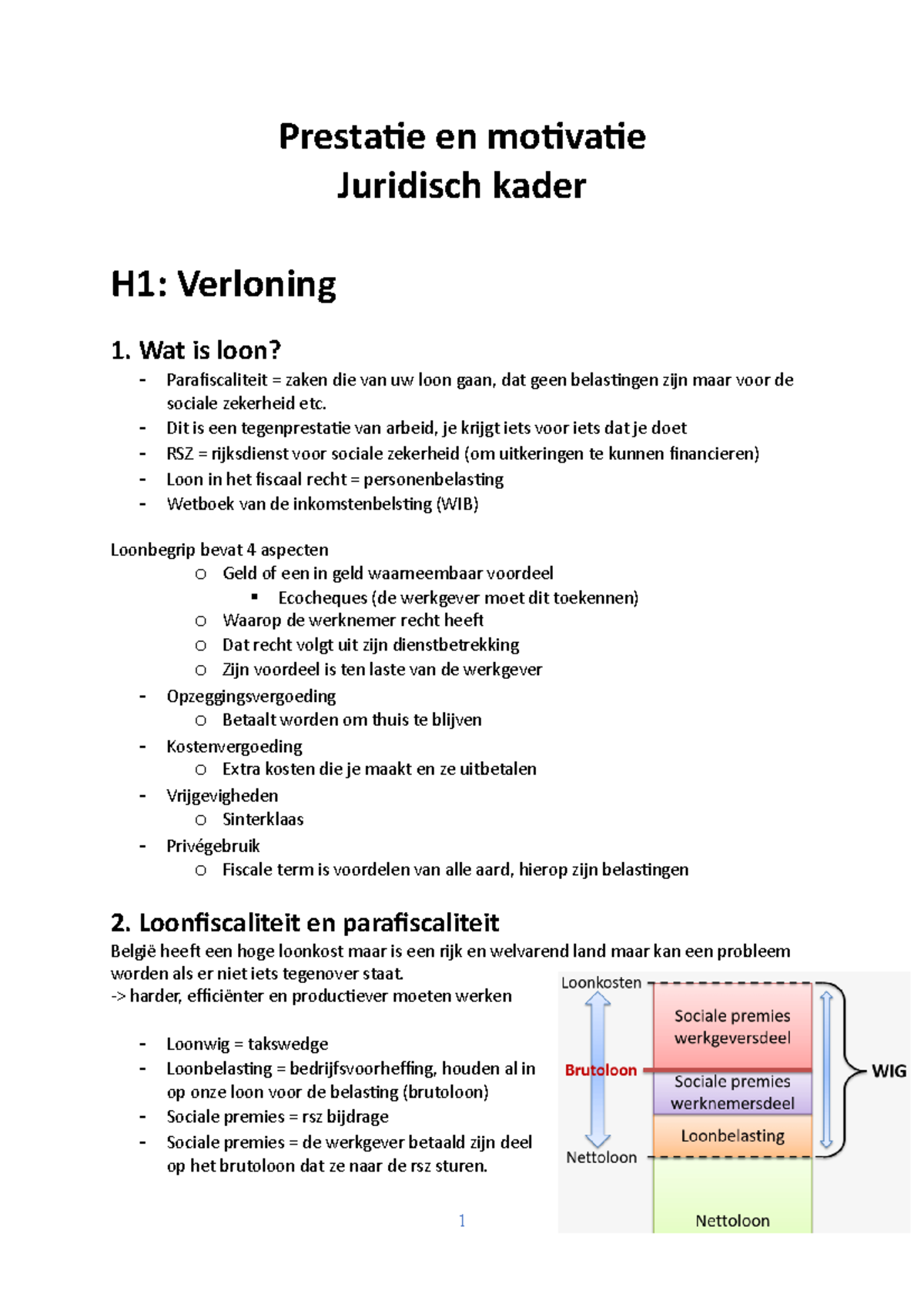 Prestatie En Motivatie: Juridisch Kader - Prestatie En Motivatie ...