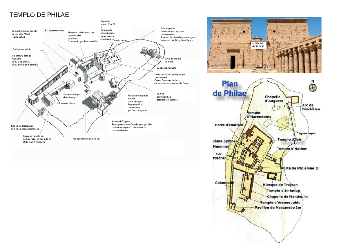 Templo de Philae - TEMPLO DE PHILAE Primer Pilono del templo de Isis ...