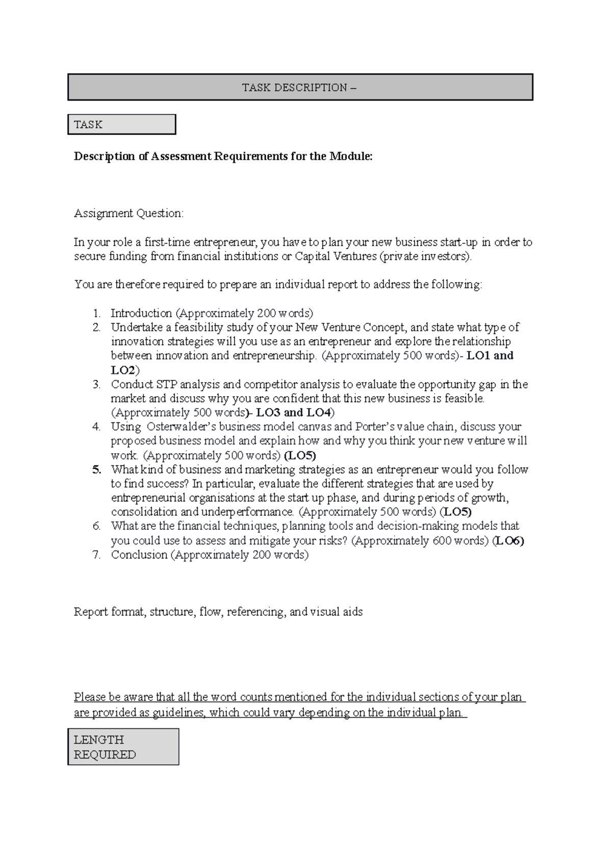 Task2mau - free - TASK DESCRIPTION – TASK Description of Assessment ...