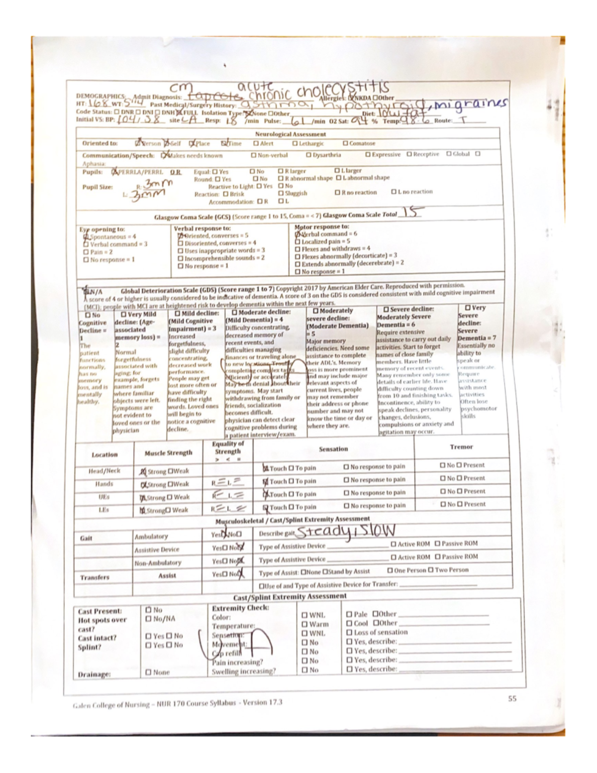 Clinical packet 1 MS - Nur 265 - Studocu