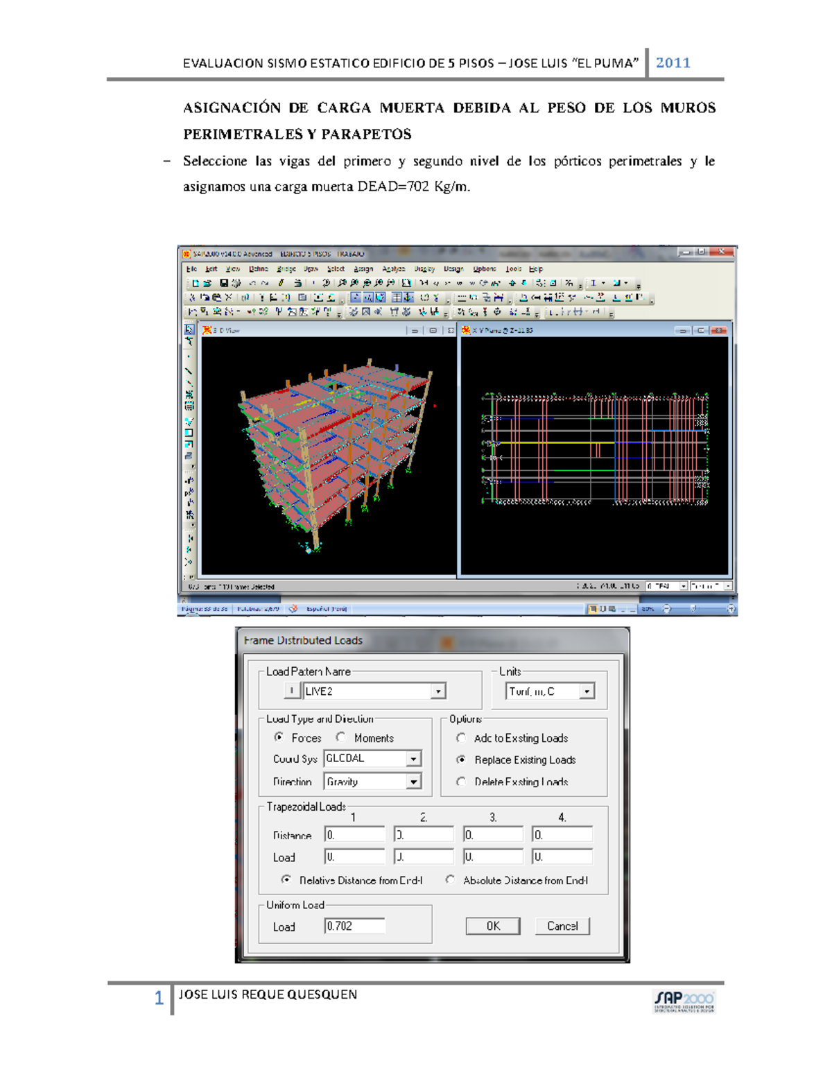 Edificio 5 Písos EN SAP2000 - 2ra Parte - management information ...