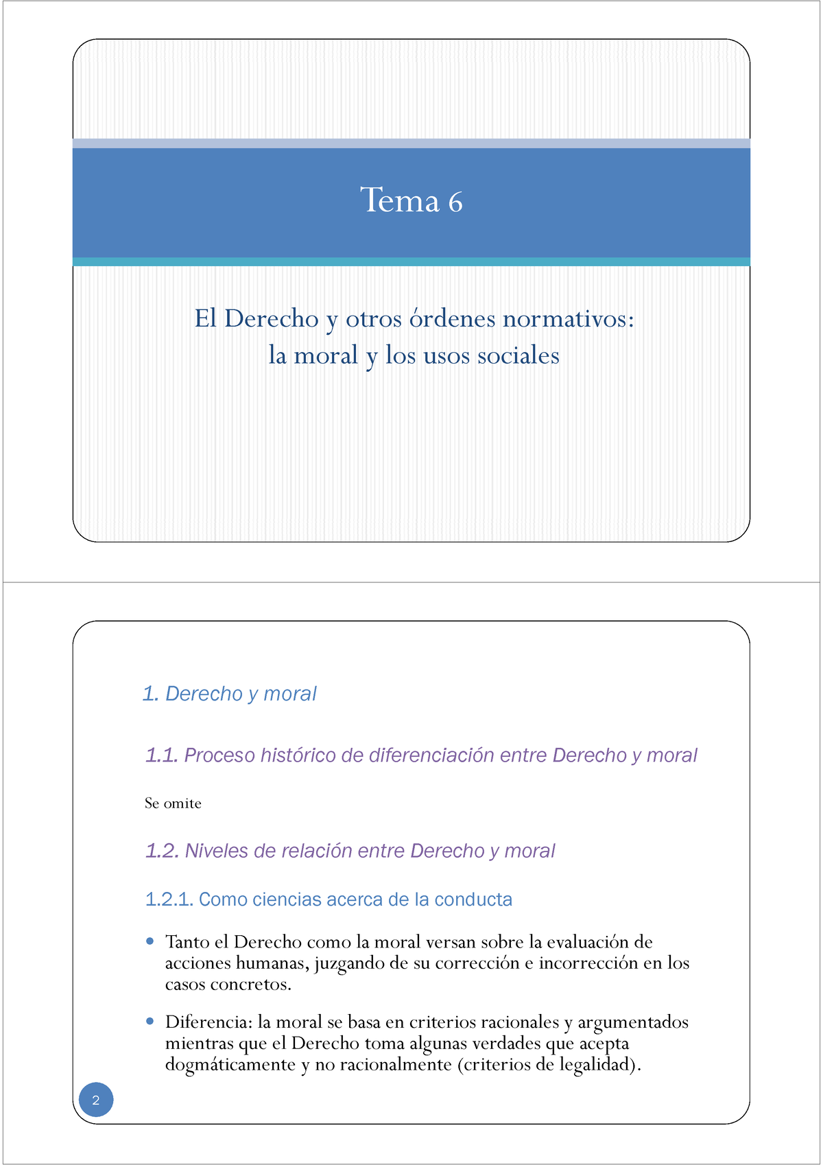 Tema 6 - El Derecho Y Otros órdenes Normativos - Tema 6 El Derecho Y ...