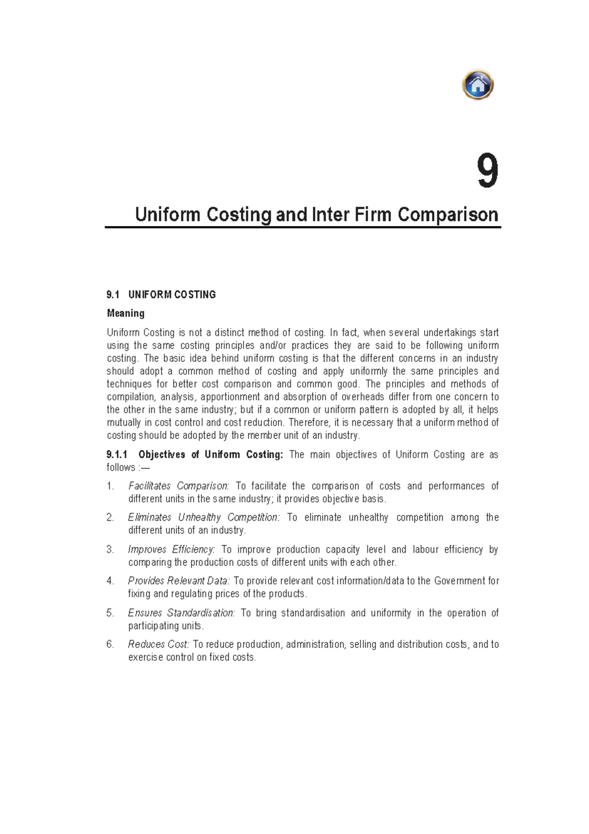 UniformCosting Help to solve the cost accounting problems of the