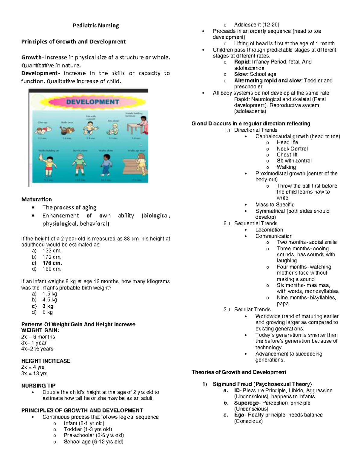 Pedia Notes - THIS IS HELPFUL BECAUSE OF ITS COMPREHENSIVENESS ...