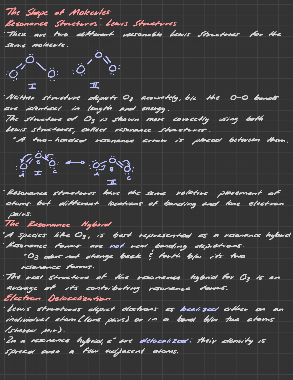 CHM2045 Shape Of Molecules - ####### The Shape Of Molecules Resonance ...