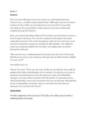 CMIT 495 Project 2 Cloud Computing Assignment Template-1 - Week 2 ...