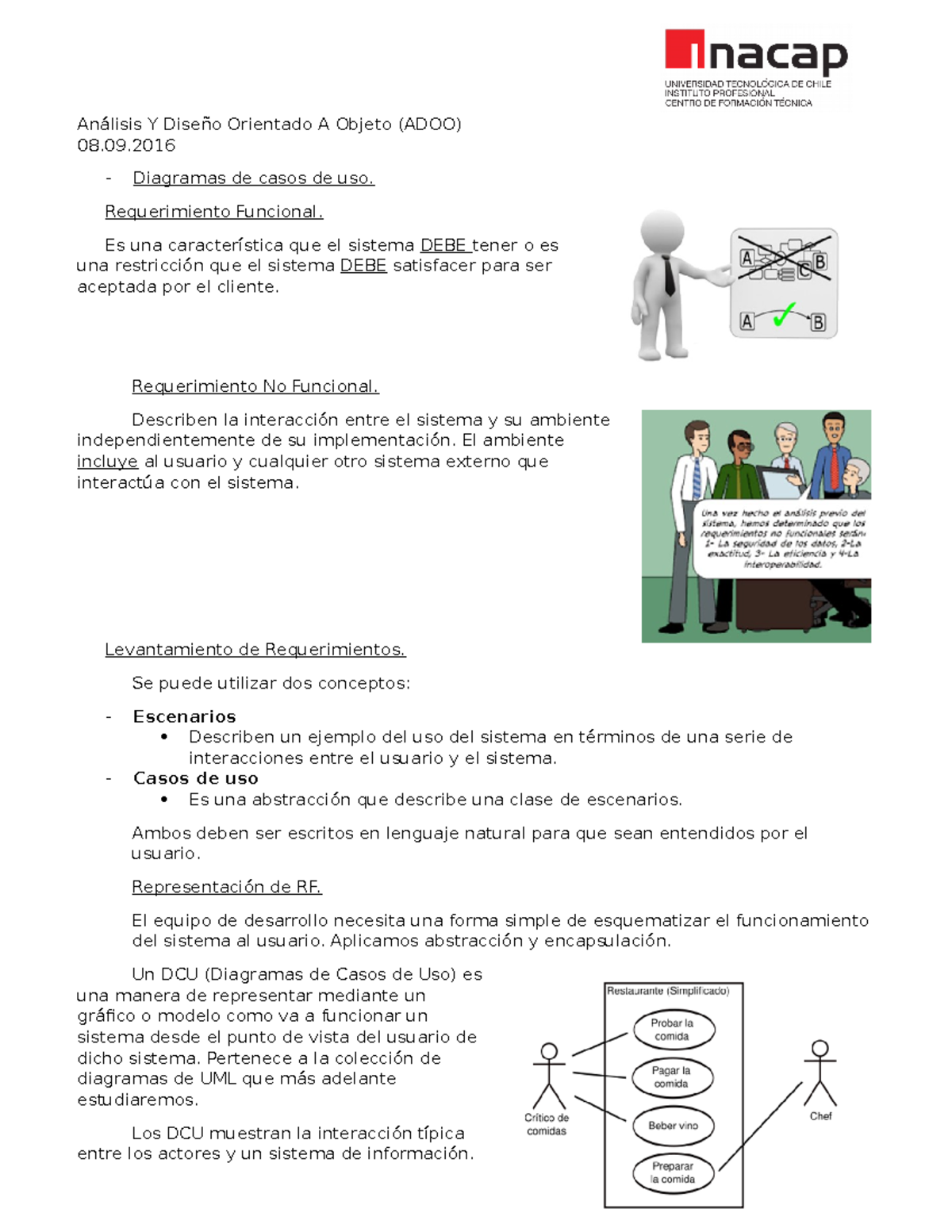 Analisis Y Diseno Orientado A Objeto Studocu