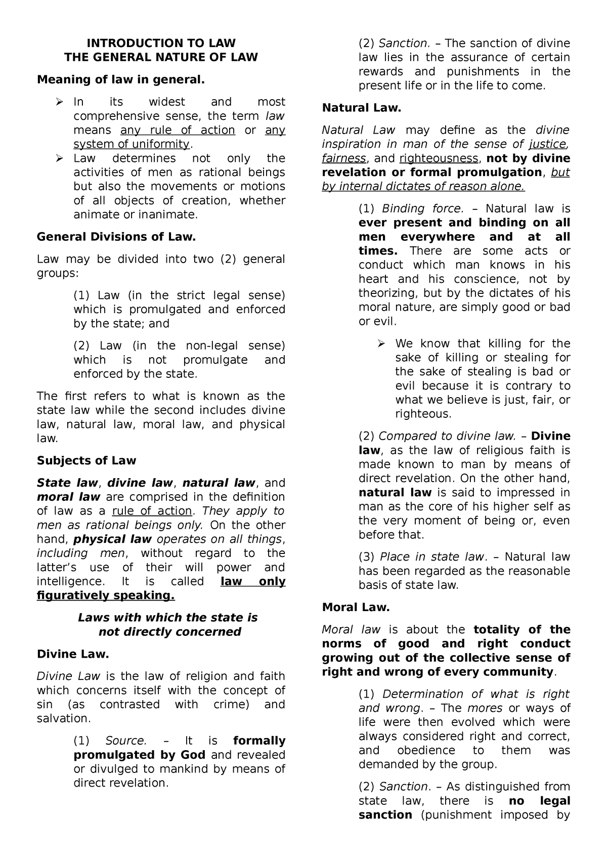 introduction-to-law-lecture-notes-1-introduction-to-law-the-general