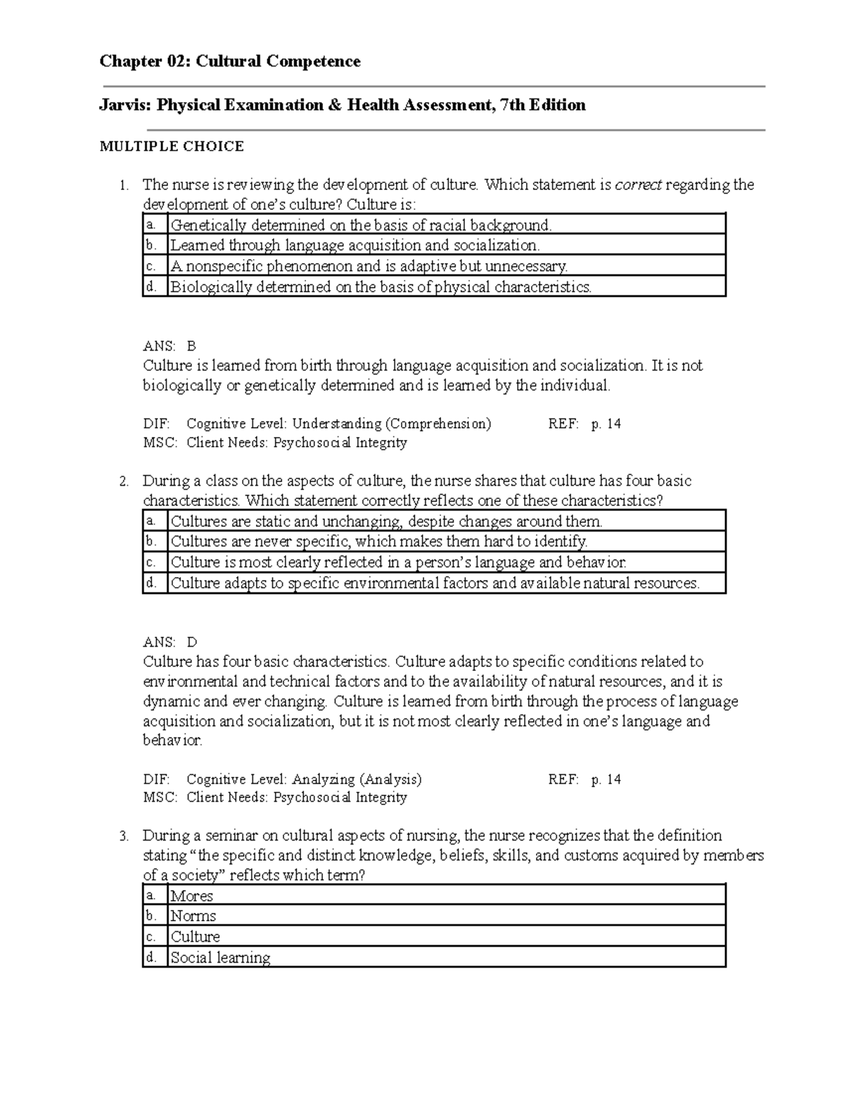 Copy of c2 - Multiple-choice practice questions with answers and ...