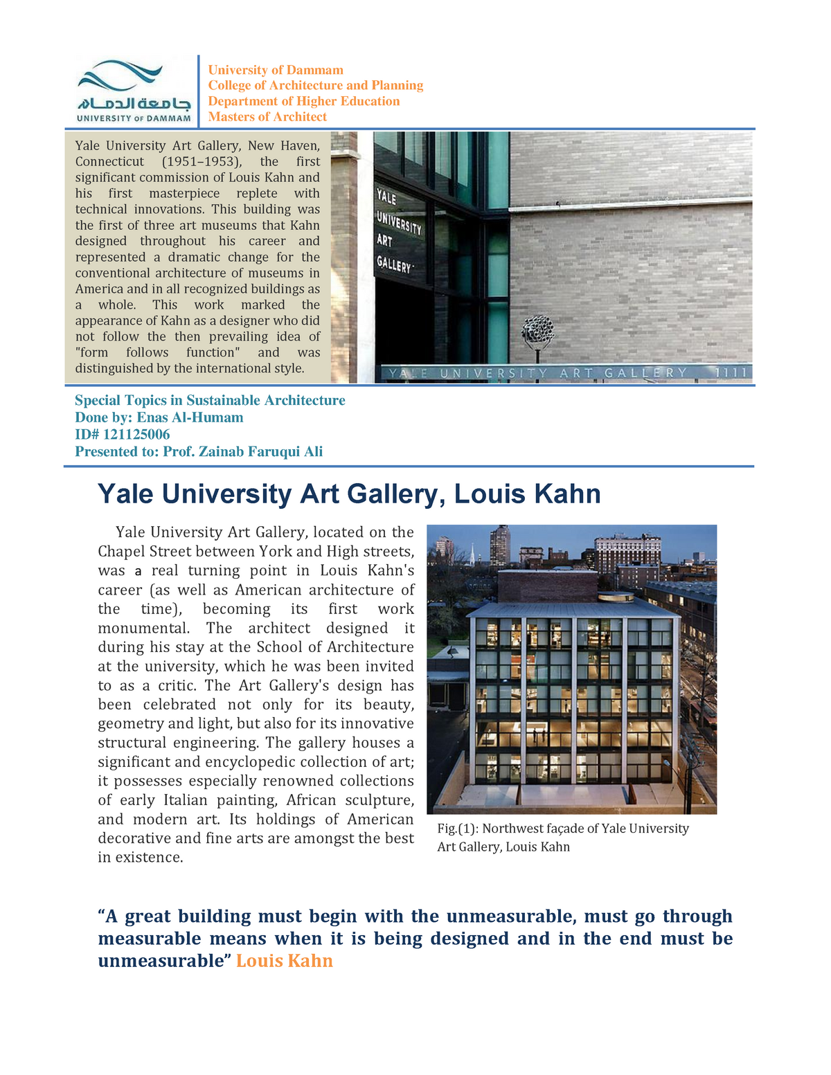 yale university art gallery case study