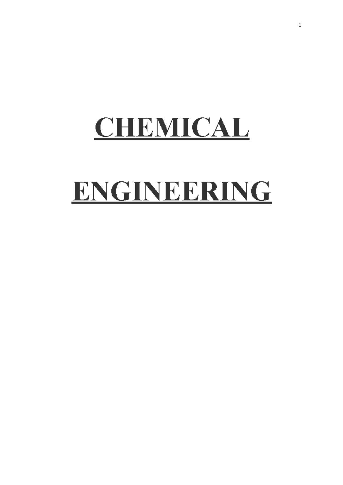 Chemical Engineering - CHEMICAL ENGINEERING Occidental Petroleum (Oxy ...