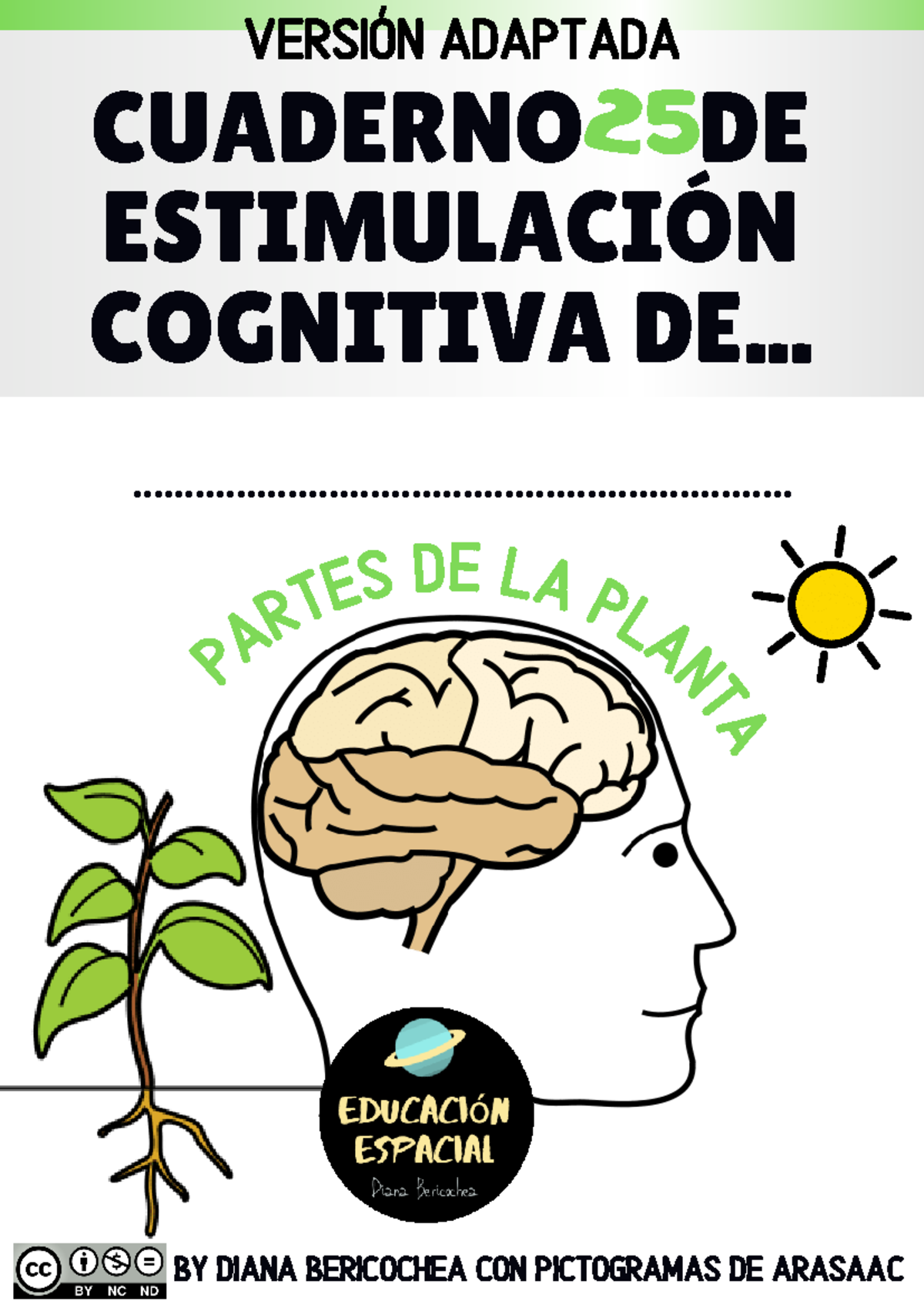 Cuaderno 25 Estimulacion cognitiva Partes de la planta Version adaptada ...