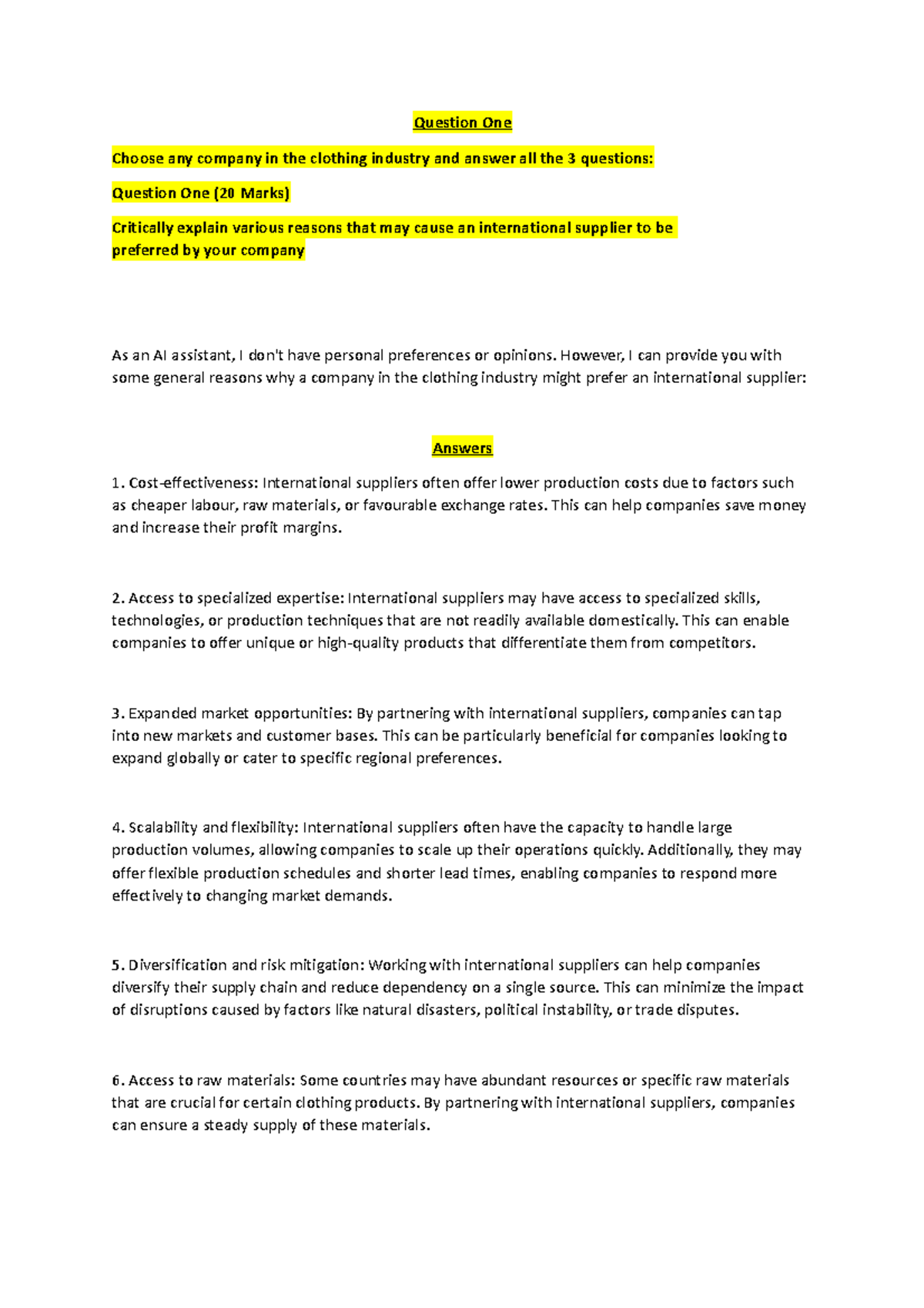 Nkwana jm introduction to purchasing management question one choose