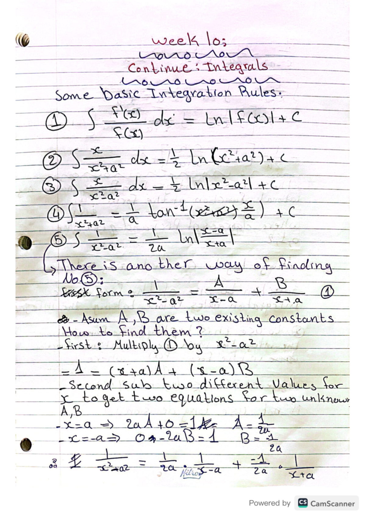 Maths 275 week 10 - General personal summaries of course material week ...