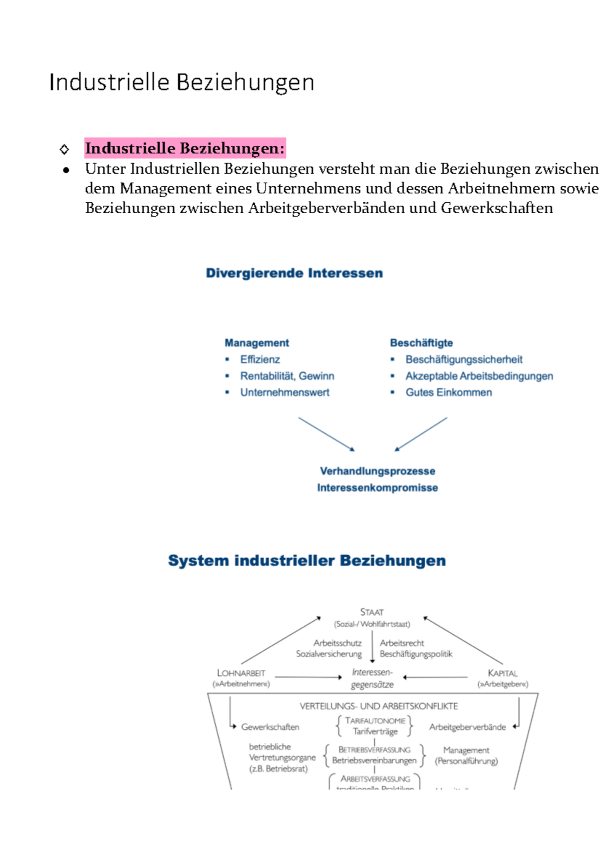 Industrielle Beziehungen - Chemische Industrie, Metallindustrie ...