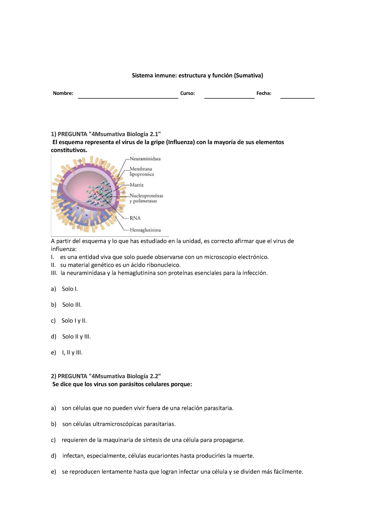 Sistema Inmune Biología - Sistema Inmune: Estructura Y Función ...