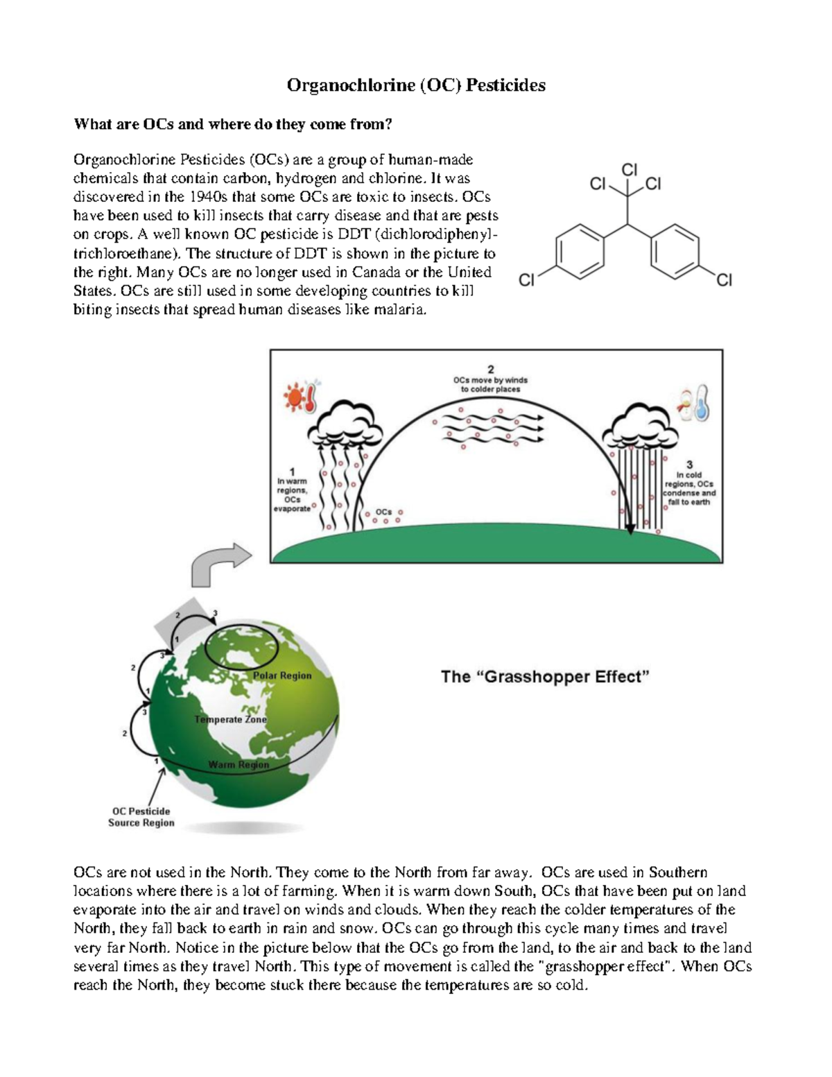Organochlorine pesticides - Organochlorine (OC) Pesticides What are OCs ...