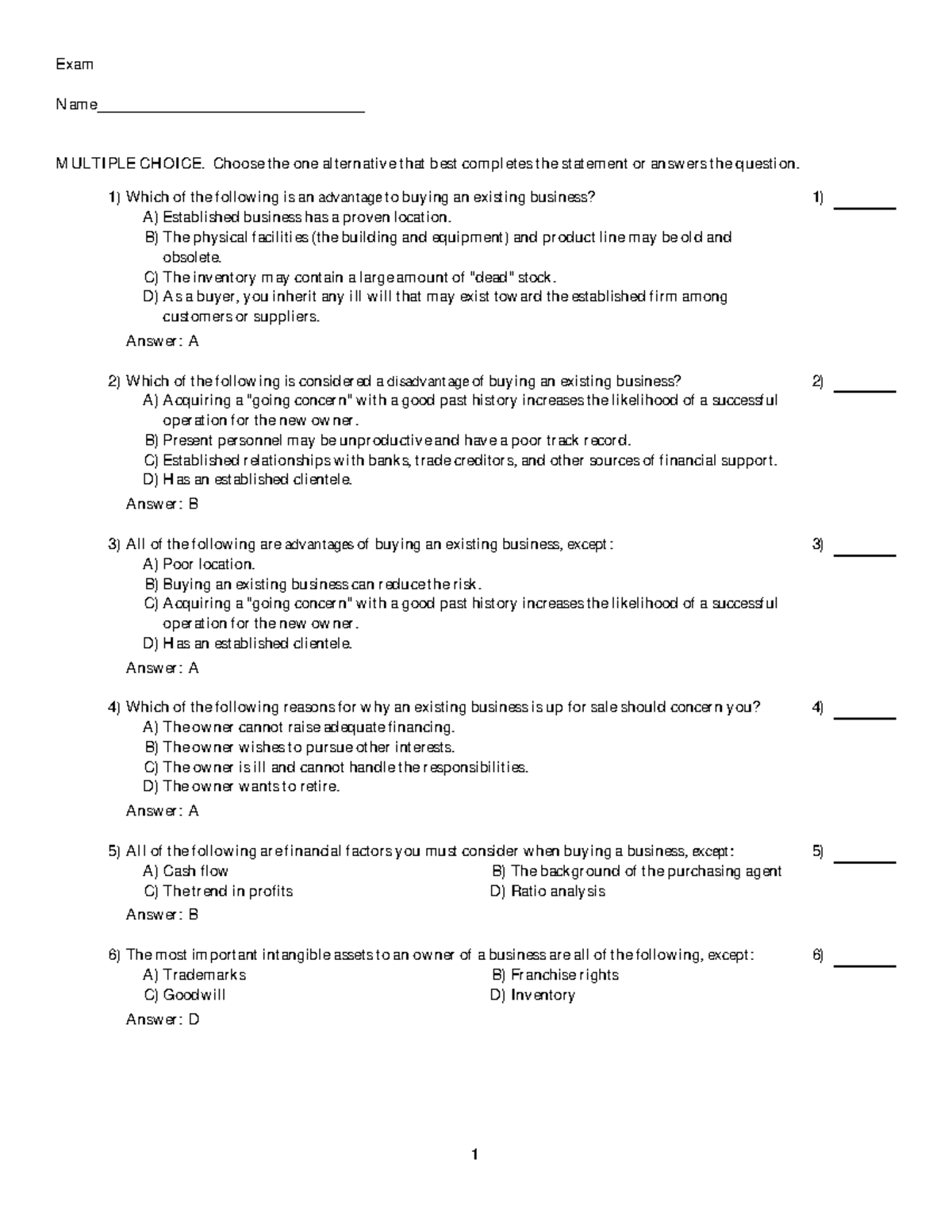 Chapter 10 Testbanks - Exam Name ...