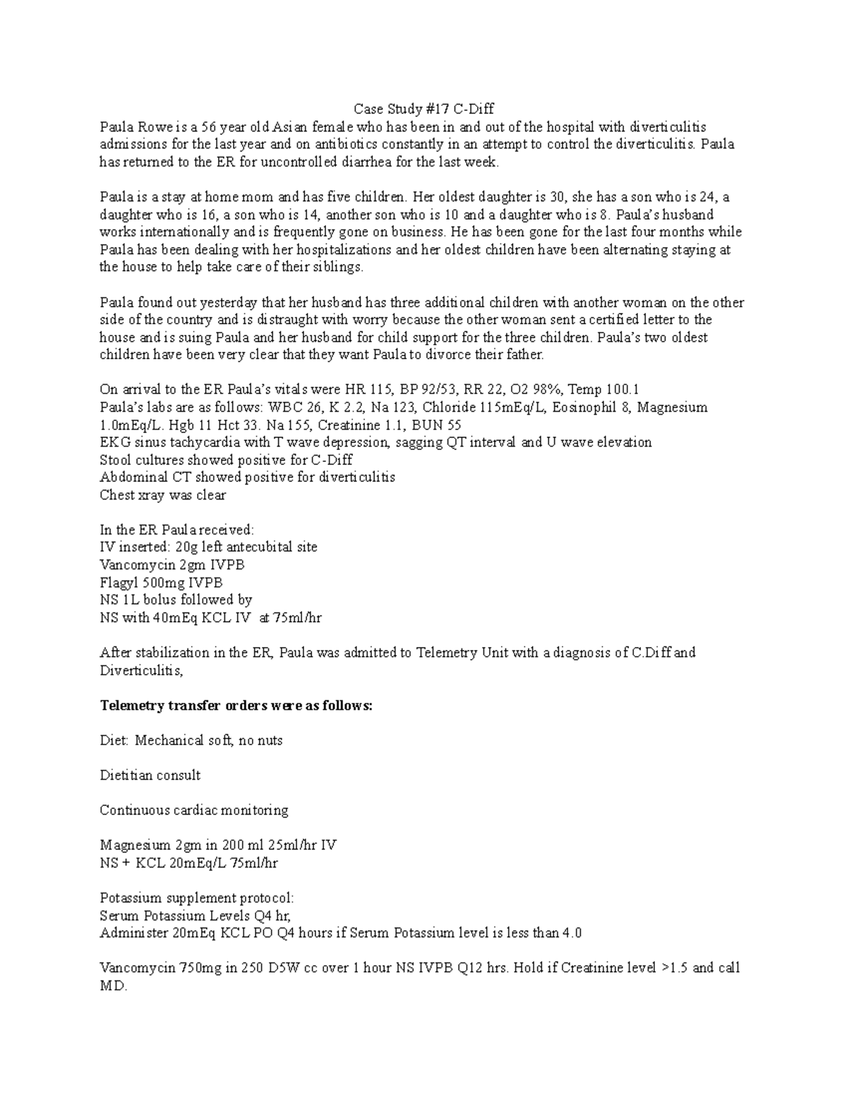 The Clinical Issue and Research Questions Developed Using PICOT Case