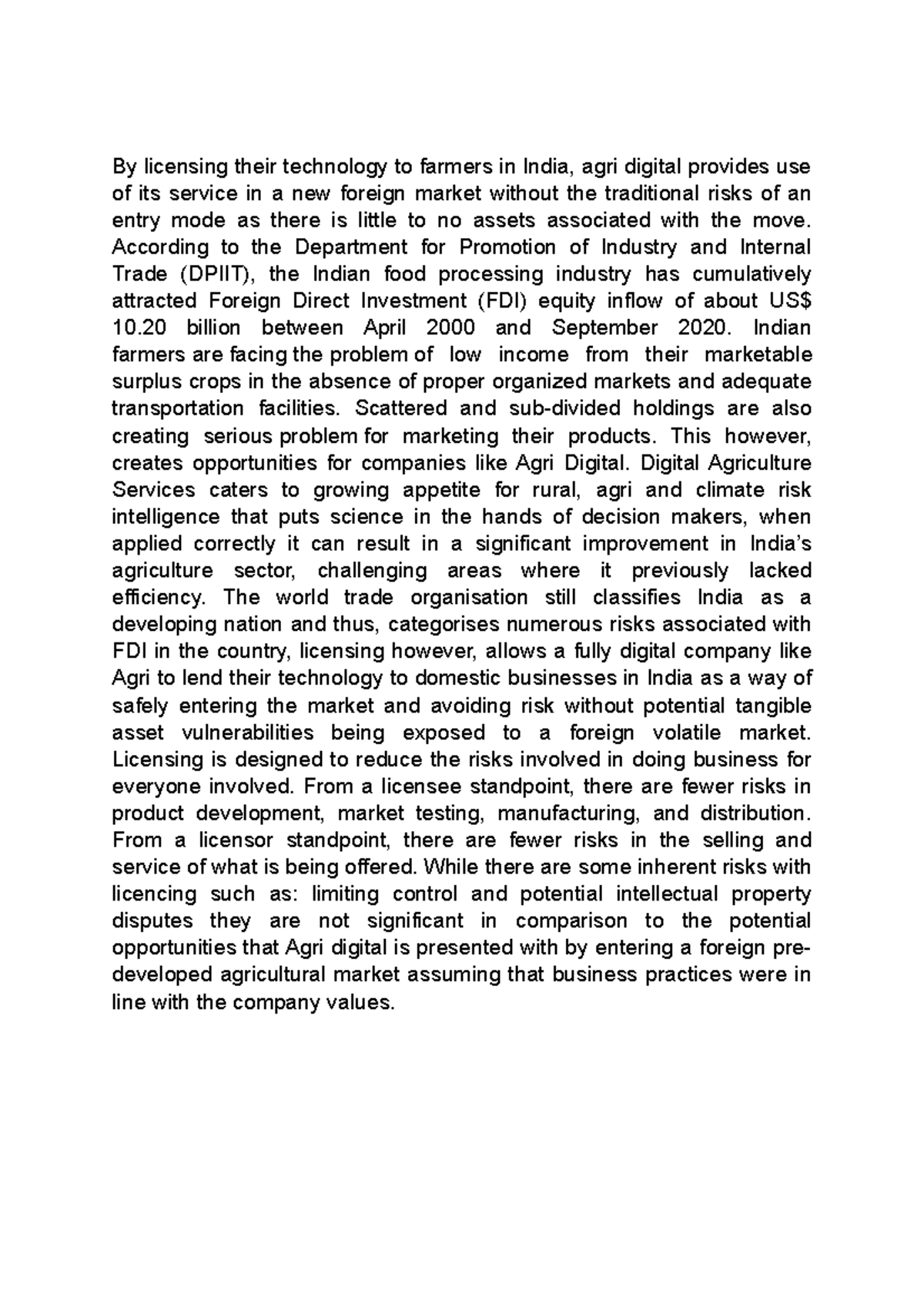 Agri - India - Script - By licensing their technology to farmers in ...