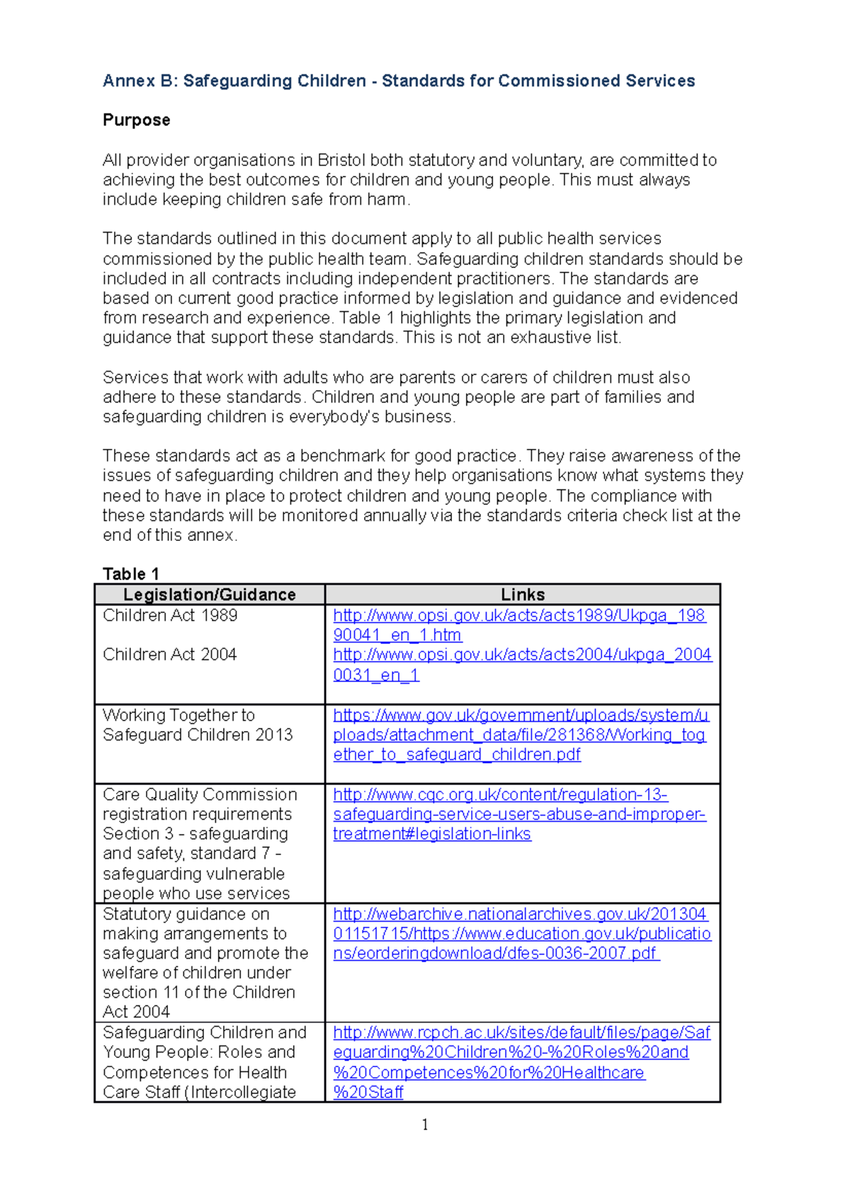 Annex-B PH-Contract-2016-17-Safeguarding - Annex B: Safeguarding ...