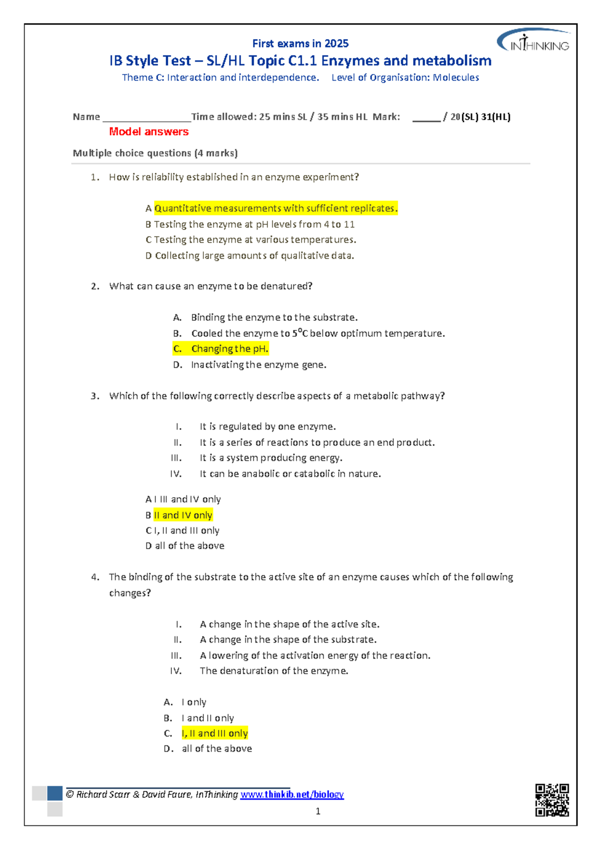 C 1 1 2025 topic test ms - kkhff - IB Style Test – SL/HL Topic C1 ...