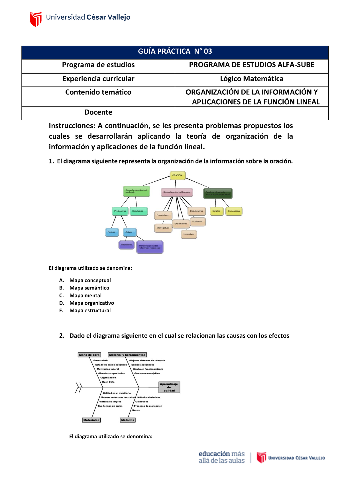 Gu A Pr Ctica Sesi N Organizaci N De La Informaci N Funciones Instrucciones A