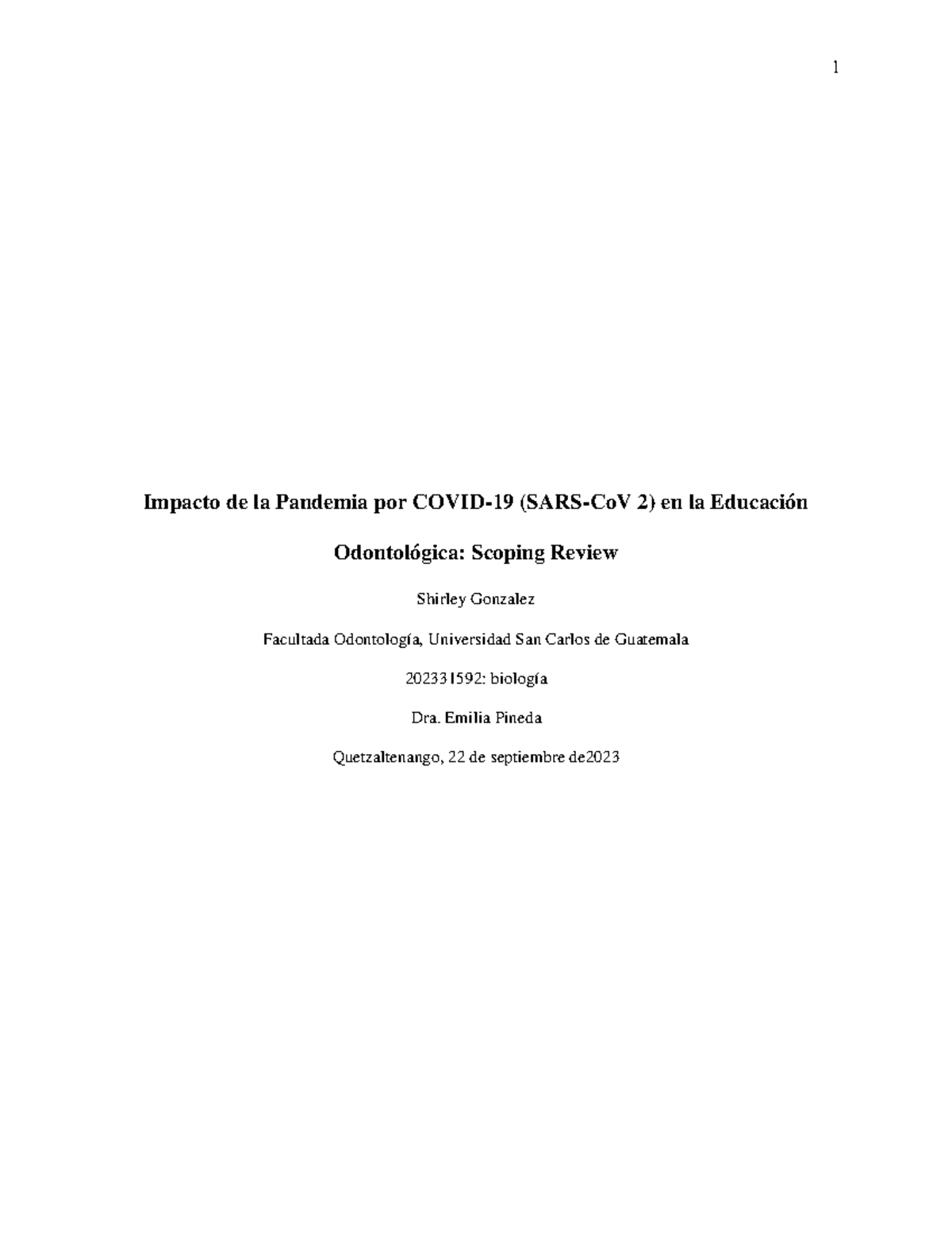 Impacto de la Pandemia por Covid-19 (SARS-Co V 2) en la Educación ...