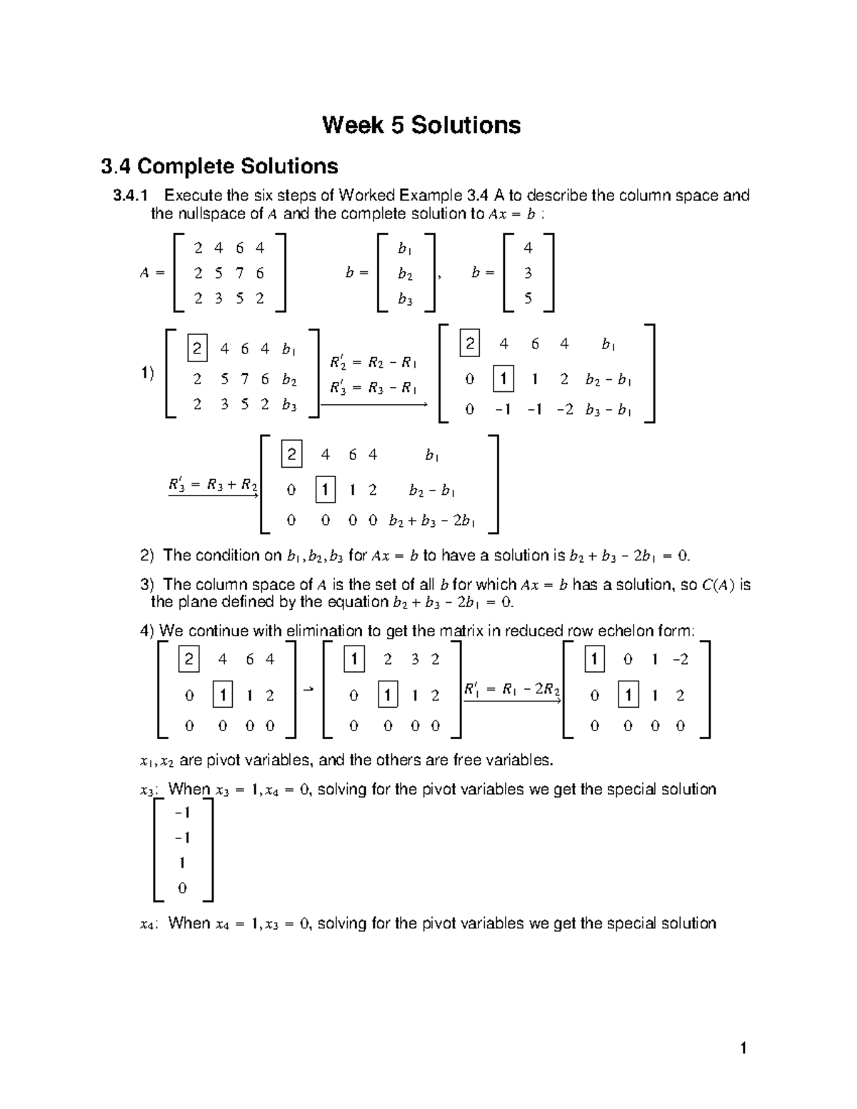 Week5Practice Problems Solutions - Week 5 Solutions 3 Complete ...