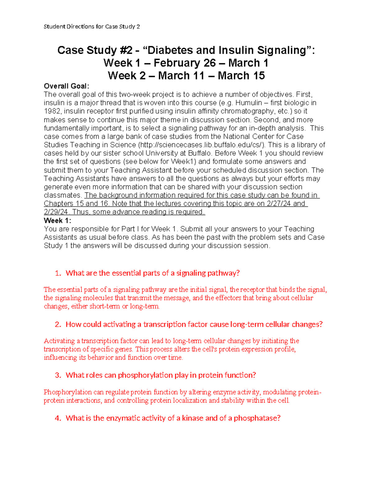 diabetes and insulin signaling case study pdf