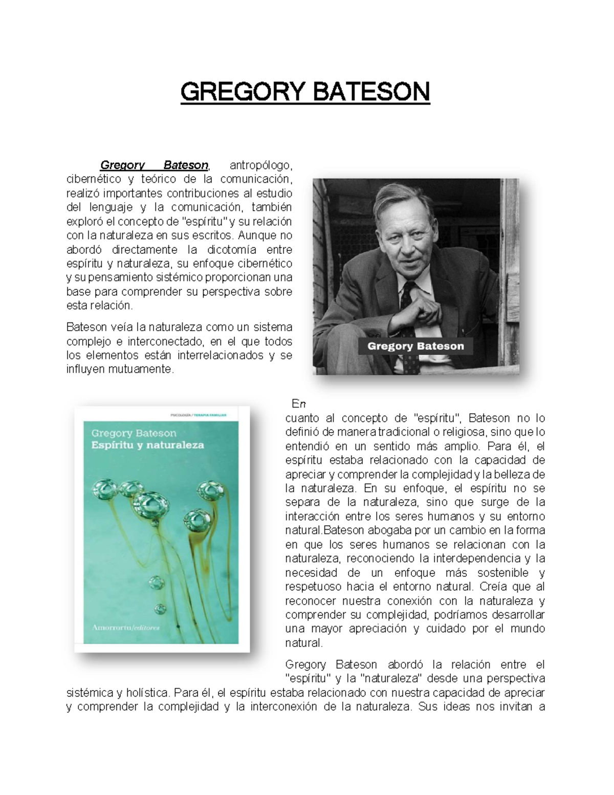 Bateson Gregory Biographie – Gregory Bateson Wikipedia – HLALD