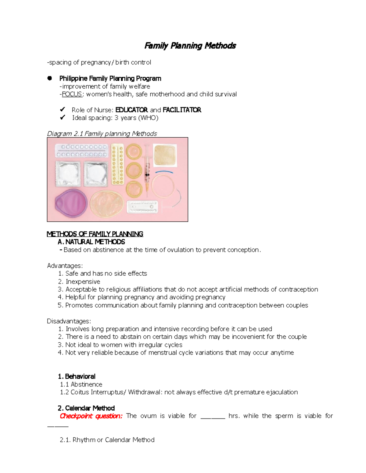 E0)nu5sf - Hiraeth Ynri Chinu - Family Planning Methods -spacing of ...