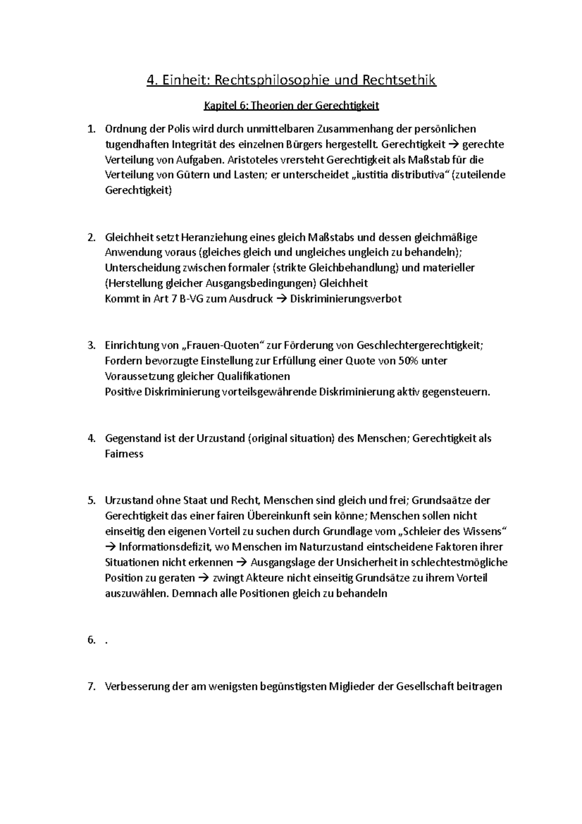 4 - Antworten - 4. Einheit: Rechtsphilosophie Und Rechtsethik Kapitel 6 ...